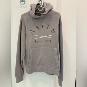 Aspen Sushi Club NWTs - Gray Hoodie Size Medium